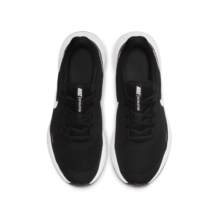 Nike Revolution 5 GS 'Black White' Angle 1