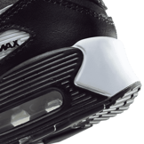 Nike Air Max 90 GS 'Black White' Angle 5