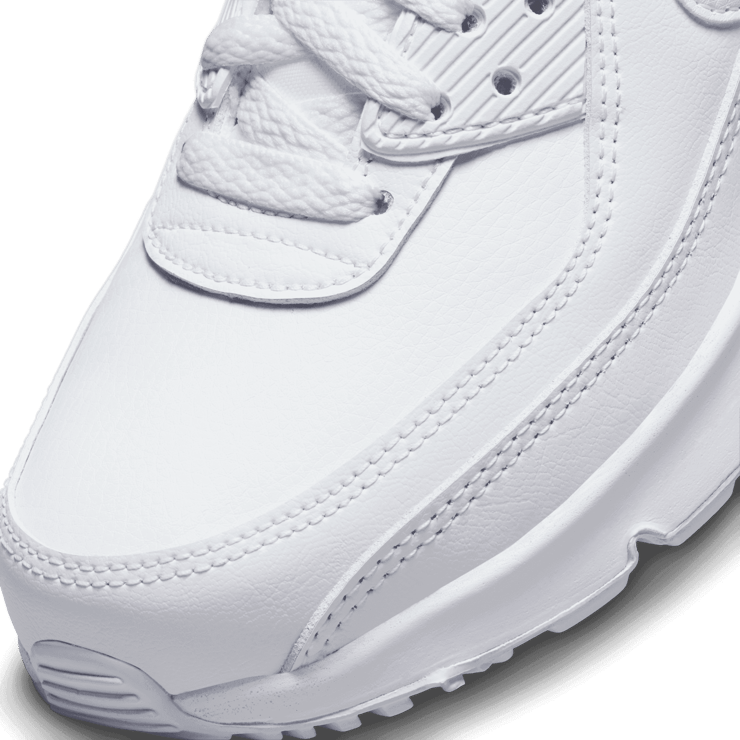 Nike Air Max 90 Leather GS 'White' Angle 4