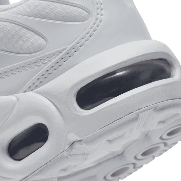 Nike Air Max Plus GS 'White Metallic Silver' Angle 6