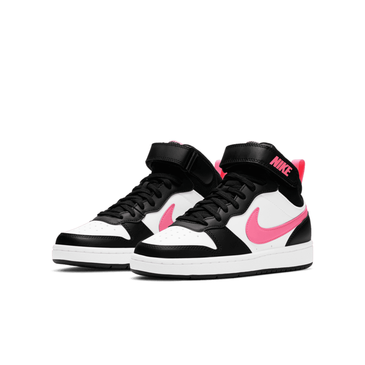 Nike Court Borough Mid 2 GS 'White Sunset Pulse' Angle 2
