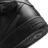 Nike Air Force 1 Mid LE GS 'Triple Black' Angle 5