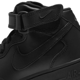 Nike Air Force 1 Mid LE GS 'Triple Black' Angle 6