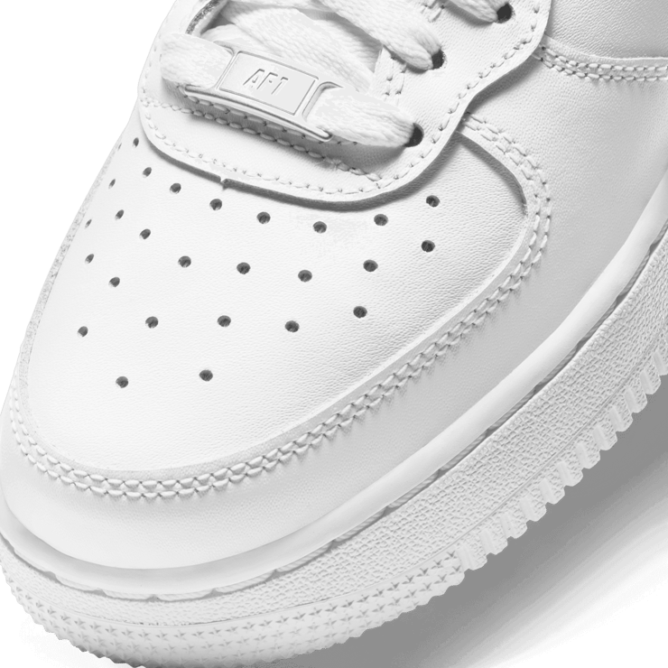 Nike Air Force 1 Mid LE GS 'Triple White' Angle 3