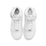 Nike Air Force 1 Mid LE GS 'Triple White' Angle 1