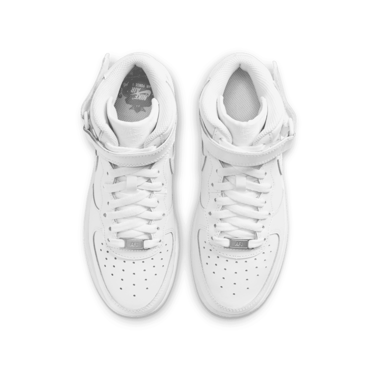 Nike Air Force 1 Mid LE GS 'Triple White' Angle 1