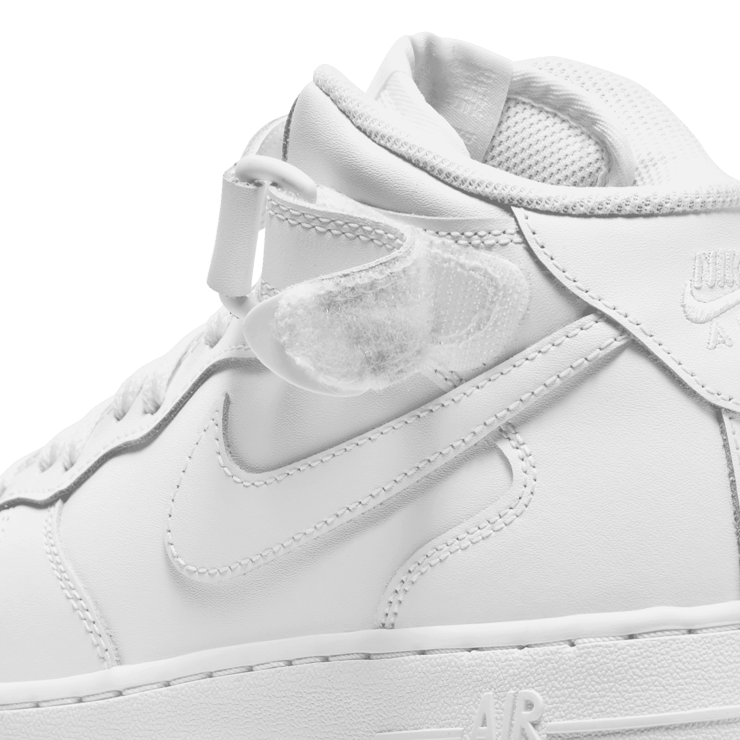 Nike Air Force 1 Mid LE GS 'Triple White' Angle 5