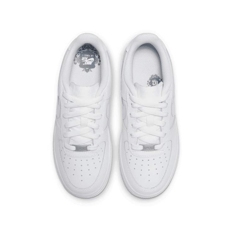 Nike Air Force 1 LE GS 'Triple White' Angle 1