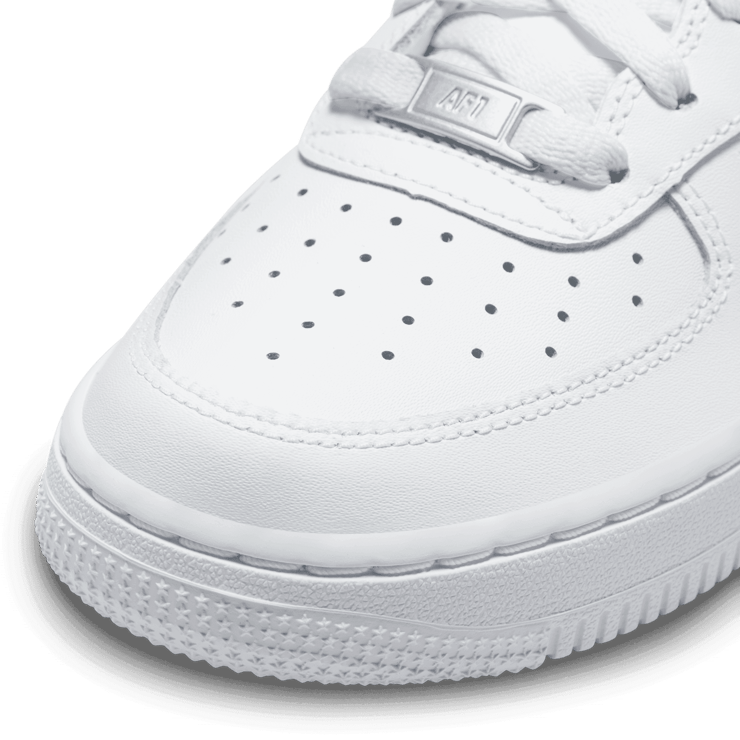 Nike Air Force 1 LE GS 'Triple White' Angle 4