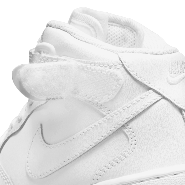 Nike Force 1 Mid LE PS 'Triple White' Angle 5
