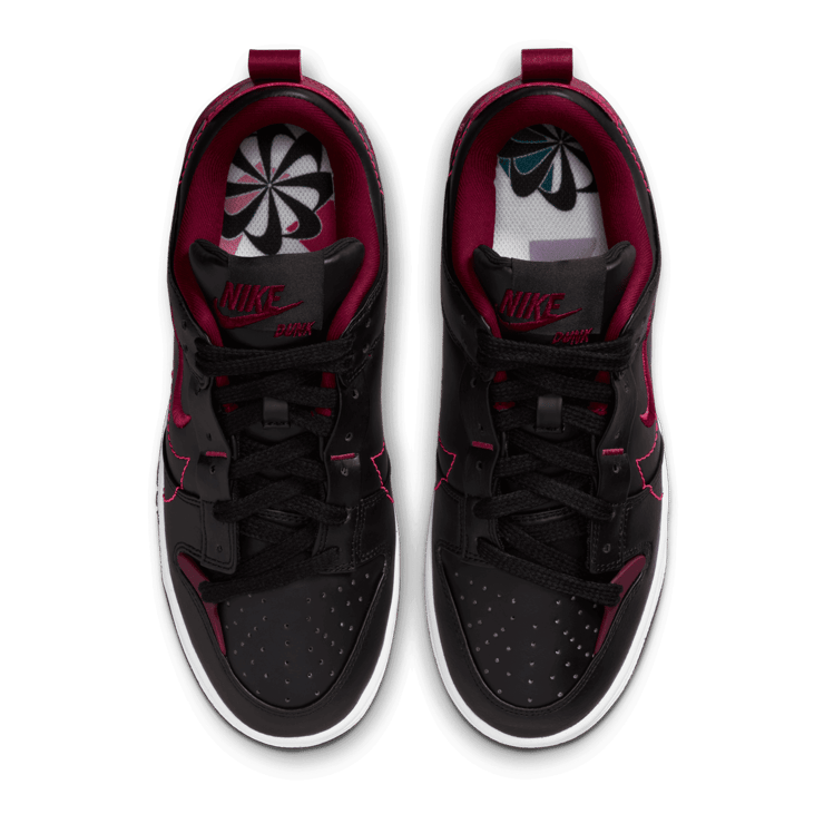Nike Dunk Low Disrupt 2 Black Dark Beetroot (W) Angle 1