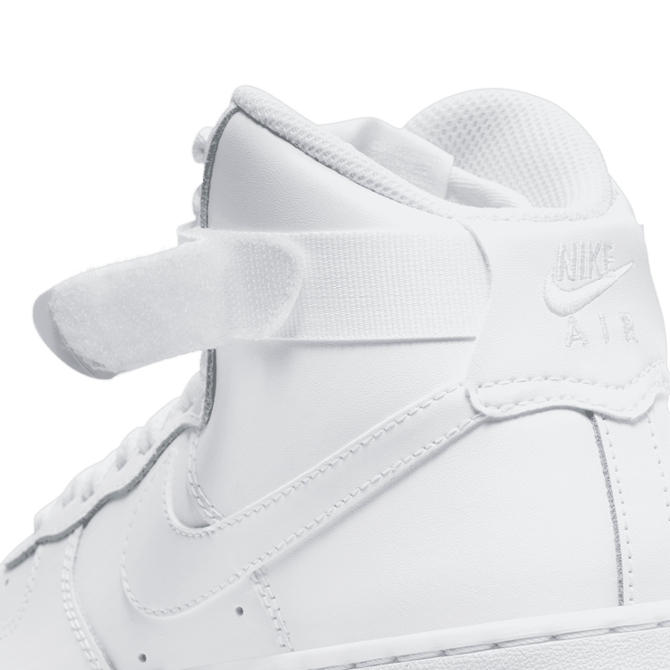 Nike Air Force 1 High LE GS 'Triple White' Angle 6