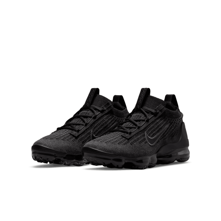Nike Air VaporMax 2021 Flyknit GS 'Triple Black' DB1550-001