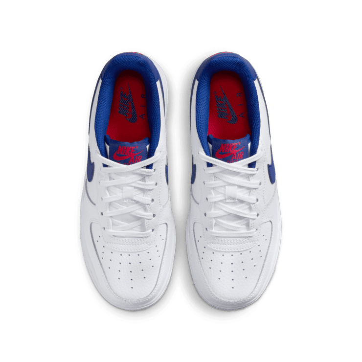 Nike Air Force 1 GS 'White Deep Royal Blue' Angle 1