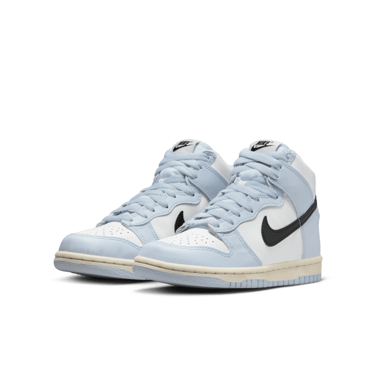 Nike Dunk High Football Grey (GS) Angle 2