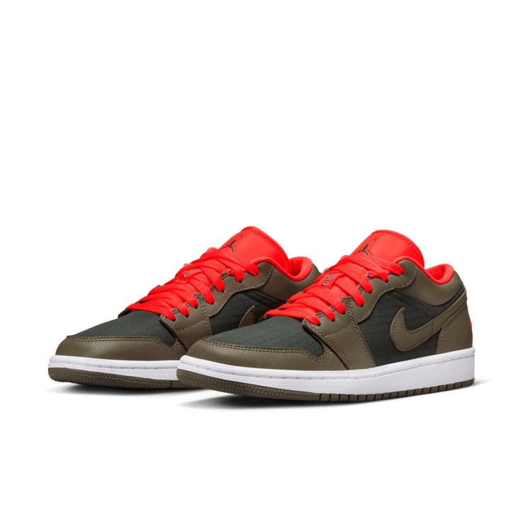 ウィメンズ Nike Air Jordan 1 Low SE Light Olive Air Jordan 1 Low SE Light Olive Bright Crimson (W) - DQ6076