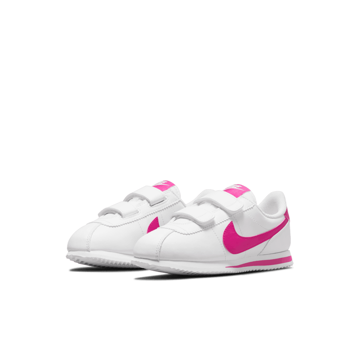 Nike Cortez Basic SL PSV 'White Pink Prime' Angle 2