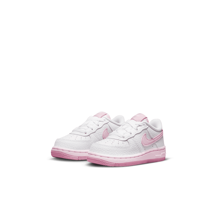 Nike Force 1 TD 'White Pink Foam' Angle 2