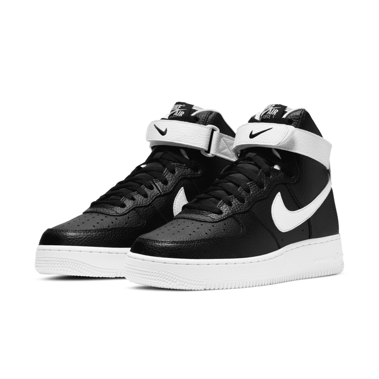 Nike Air Force 1 High Black White Angle 3