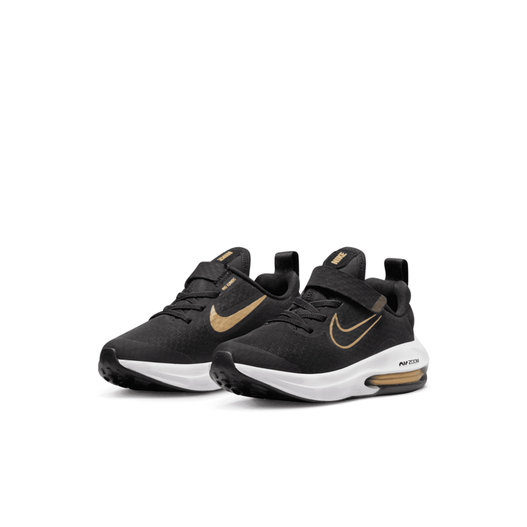 Nike Air Zoom Arcadia 2 PS 'Black Metallic Gold' Angle 1