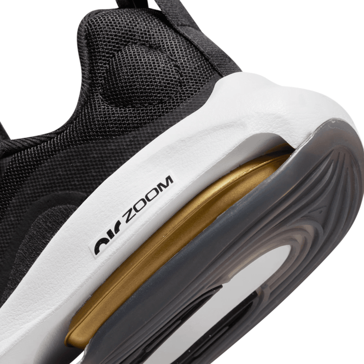 Nike Air Zoom Arcadia 2 PS 'Black Metallic Gold' Angle 3