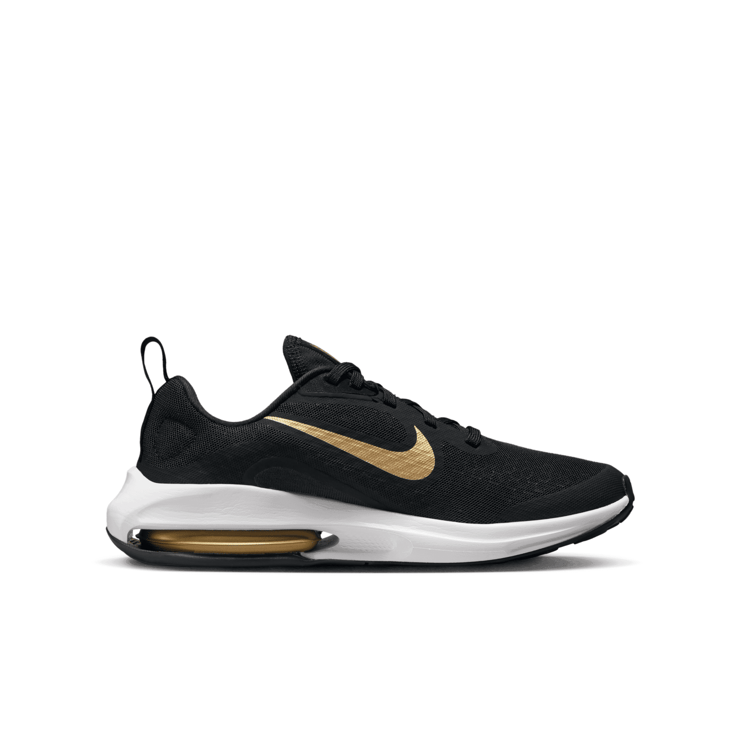 Nike Air Zoom Arcadia 2 GS 'Black Metallic Gold' Angle 1