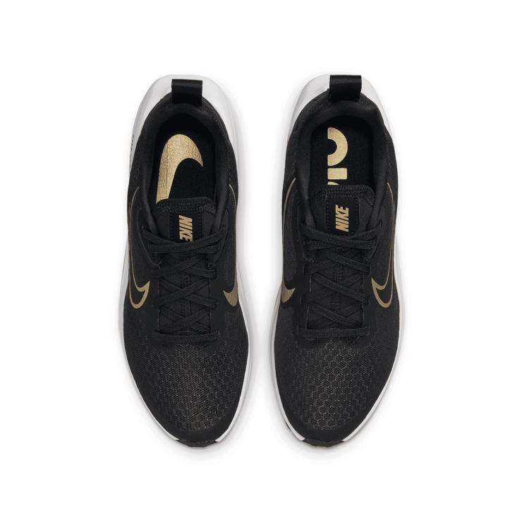 Nike Air Zoom Arcadia 2 GS 'Black Metallic Gold' Angle 2