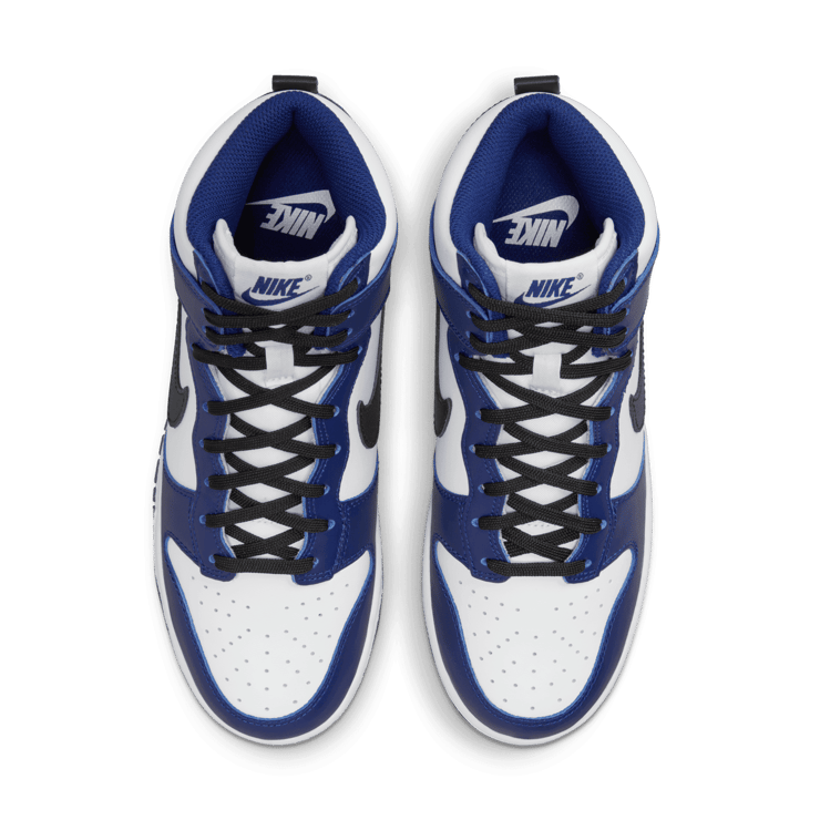 Nike Dunk High White Navy Black (W) Angle 1