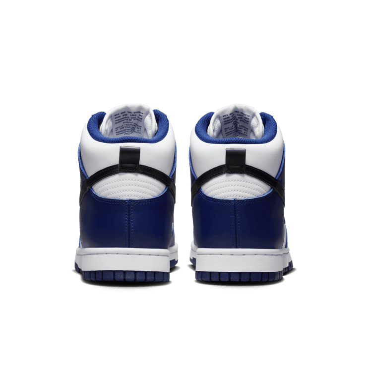 Nike Dunk High White Navy Black (W) Angle 3