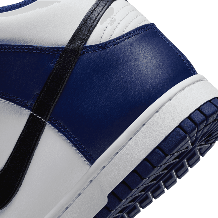 Nike Dunk High White Navy Black (W) Angle 5