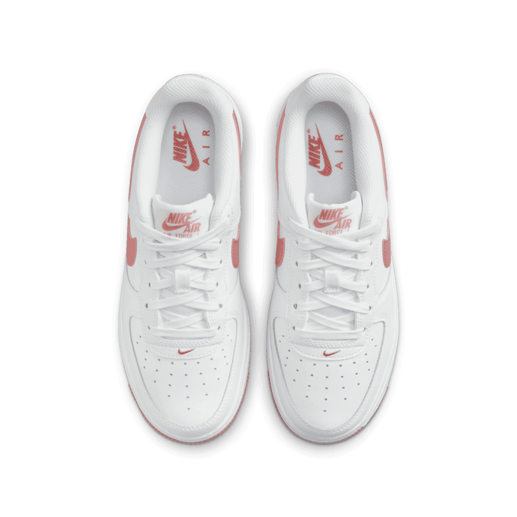 Nike Air Force 1 GS 'White Red Stardust' Angle 1