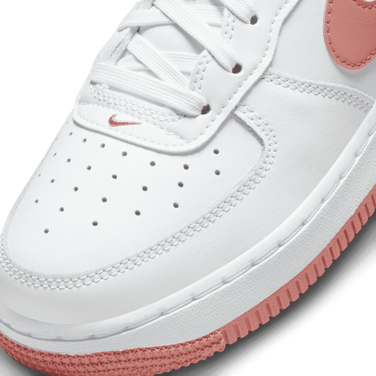 Nike Air Force 1 GS 'White Red Stardust' Angle 3