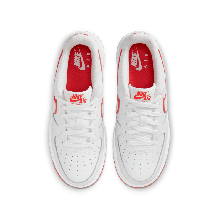 Nike Air Force 1 GS 'White Picante Red' Angle 1