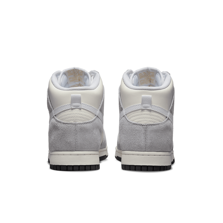 Nike Dunk High Grey Suede White Angle 3