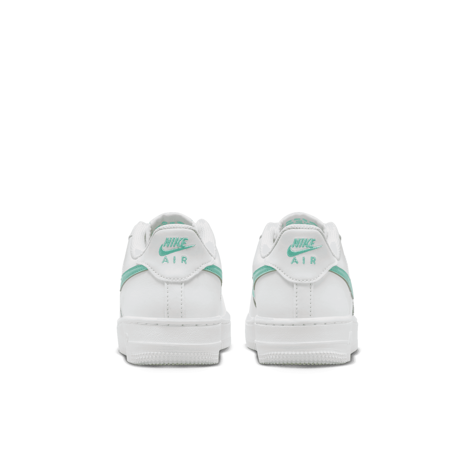 nike air force white green glow