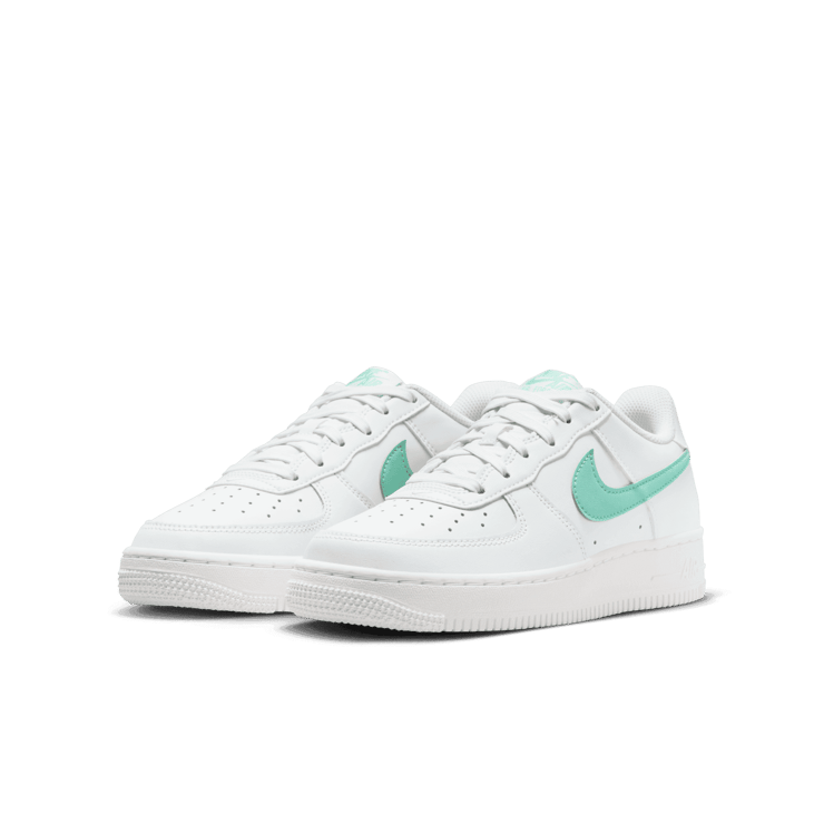 Nike Air Force 1 GS 'White Emerald Rise' Angle 0