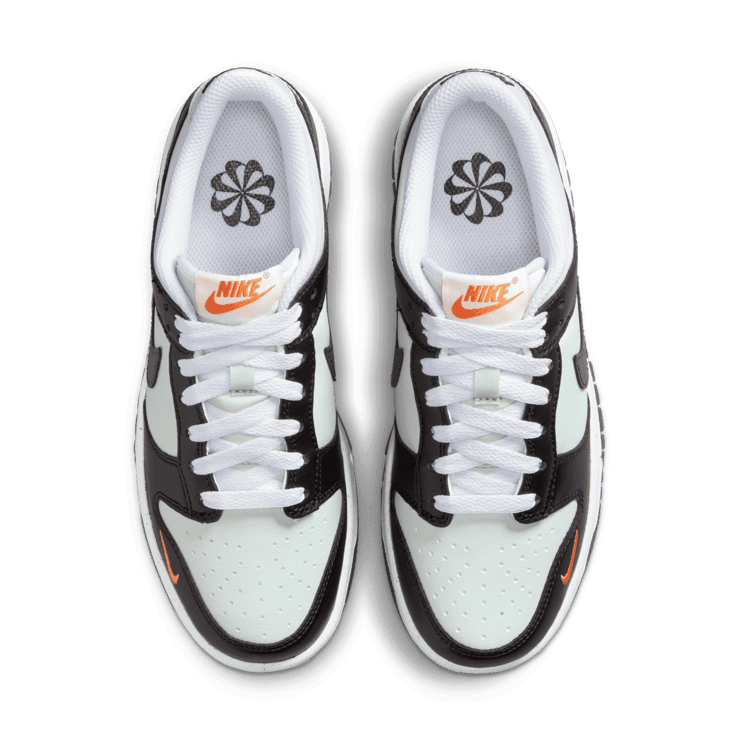 Nike Dunk Low GS 'Black Bright Mandarin' Angle 1