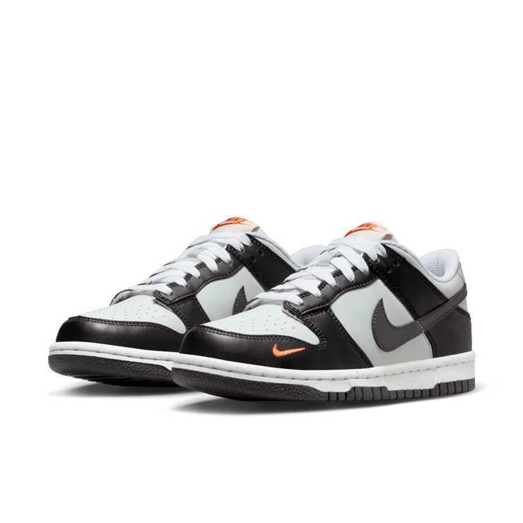 Nike Dunk Low GS 'Black Bright Mandarin' Angle 2
