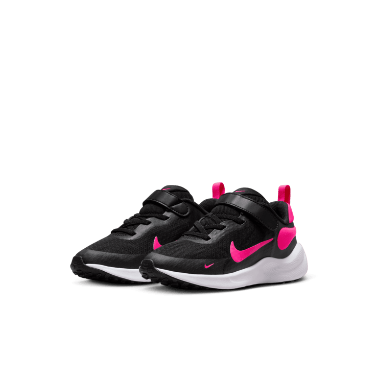 Nike Revolution 7 PS 'Black Hyper Pink' Angle 2