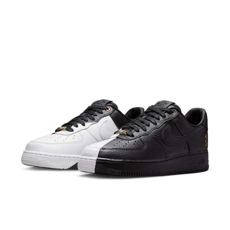 Nike Air Force 1 Low 40th Anniversary Edition Split Black White Angle 2