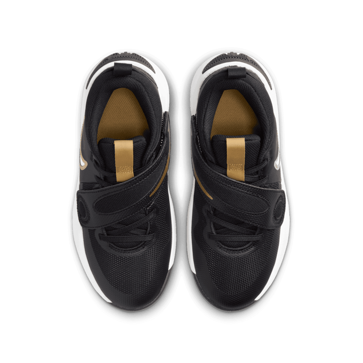 Nike Team Hustle D11 GS 'Black Metallic Gold' Angle 0