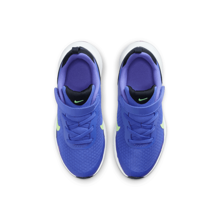Nike Revolution 7 PS 'Ultramarine Lime Blast' Angle 1