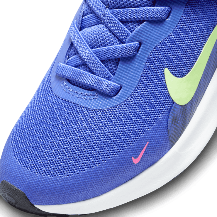 Nike Revolution 7 PS 'Ultramarine Lime Blast' Angle 4