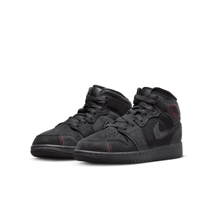 Air Jordan 1 Mid SE Craft Big Kids' Angle 2