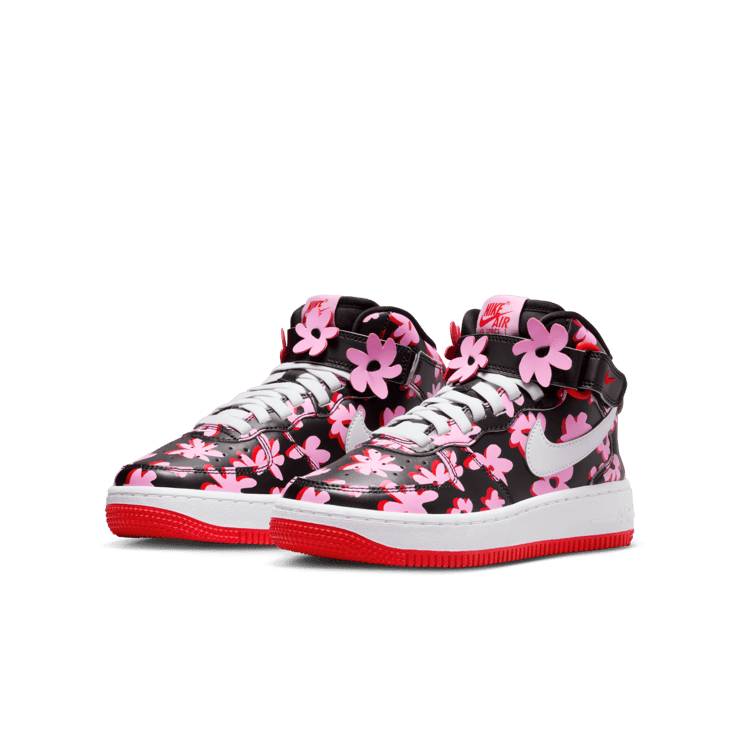 Nike Air Force 1 Mid EasyOn SE GS 'Flower Power' Angle 2