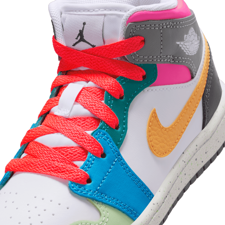 Air Jordan 1 Mid SE PS 'Multi-Color' Angle 4