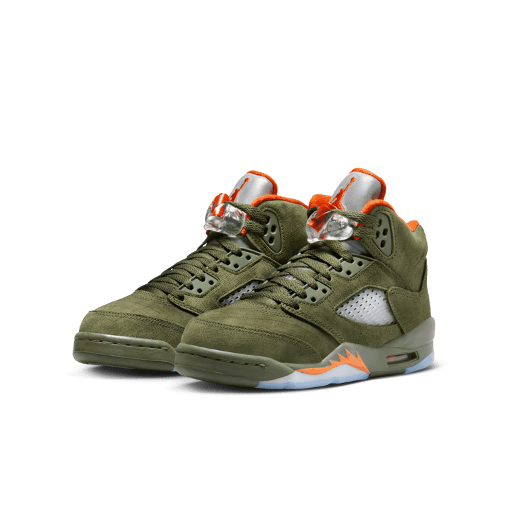 Air Jordan 5 Retro Olive (2024) (GS) Angle 2