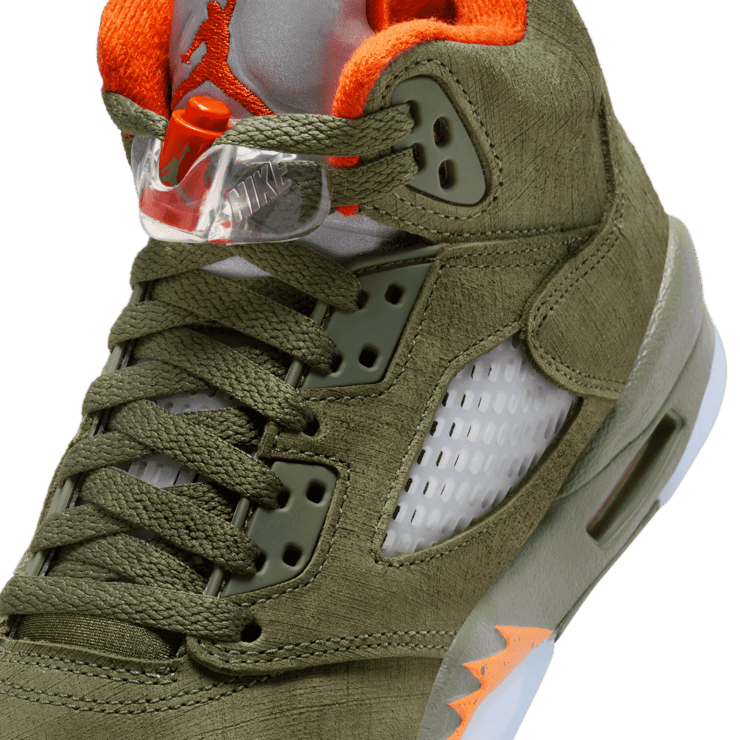 Air Jordan 5 Retro Olive (2024) (GS) Angle 4