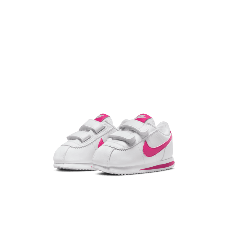 Nike Cortez Basic SL TDV 'White Pink Prime' Angle 2