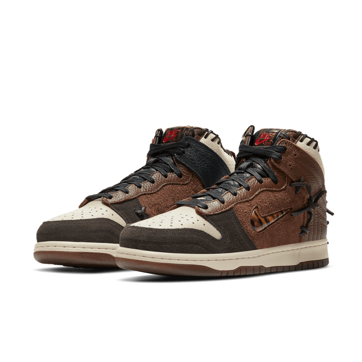 Nike Dunk High Bodega Legend Fauna Brown Angle 2